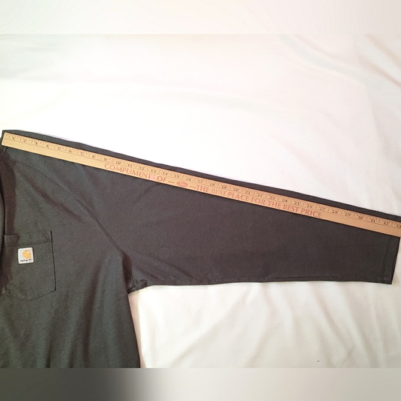 Carhartt Men’s long Sleeve T-shirt. Size: 4XL, Gray. - Picture 8 of 8
